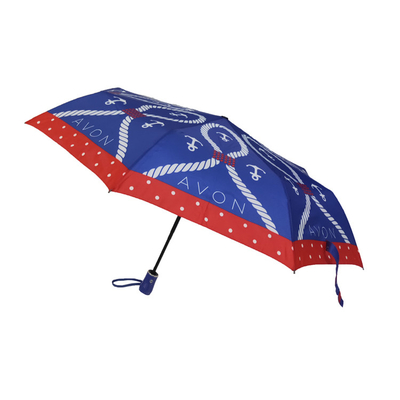 Paraguas plegable de la pongis 3 a prueba de viento abiertos autos de encargo para las señoras