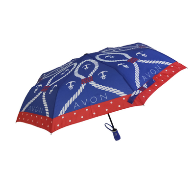 Paraguas plegable de la pongis 3 a prueba de viento abiertos autos de encargo para las señoras