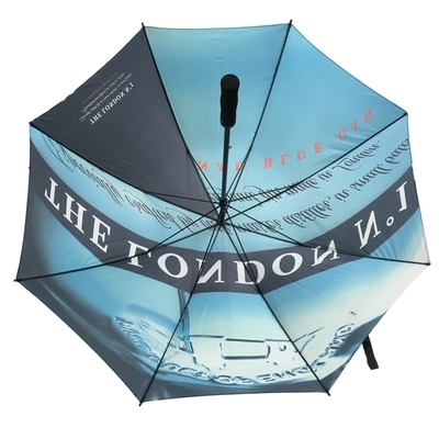 Digitaces que imprimen el paraguas abierto del golf del manual de la pongis del diámetro el 130cm
