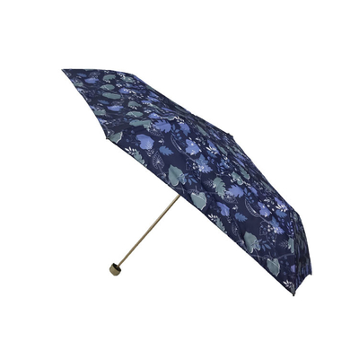 Paraguas plegable de poliéster Super Mini 190T con impresión digital a prueba de viento