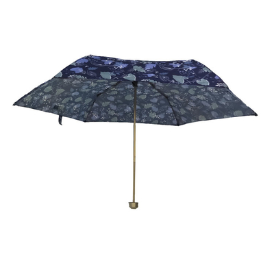 Paraguas plegable de poliéster Super Mini 190T con impresión digital a prueba de viento