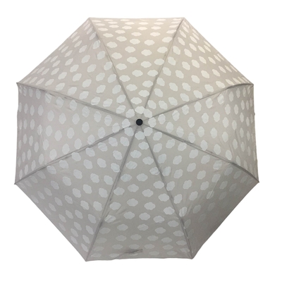 Paraguas abierto manual de la tela de la pongis de la promoción con la impresión mágica