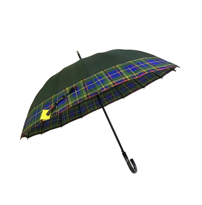 Paraguas a prueba de viento recto del OEM 24k con la manija larga