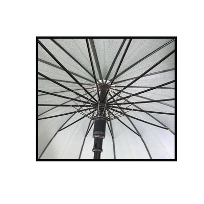 Paraguas a prueba de viento recto del OEM 24k con la manija larga