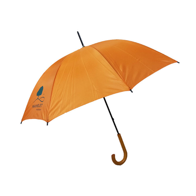 Paraguas plástico del palillo de la lluvia de la pongis de la manija de la promoción