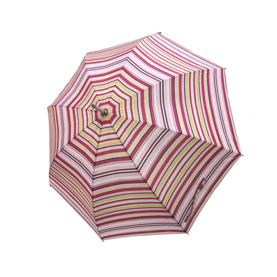 Tela Digital de la pongis de 23 pulgadas que imprime el paraguas de la raya para las señoras