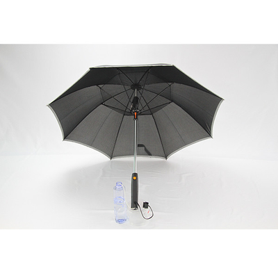 paraguas de la fan de la tela de la pongis del eje del metal de 8m m con la función del espray de la niebla