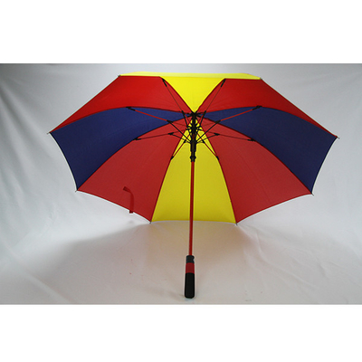 Paraguas coloridos comunes del golf de los colores de la tela tres de la pongis de BSCI