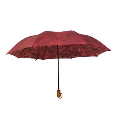 BSCI imprimió el paraguas a prueba de viento cercano abierto auto del viaje de 2 dobleces
