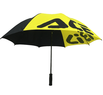 Paraguas promocional del golf del marco abierto manual de la fibra de vidrio con EVA Handle
