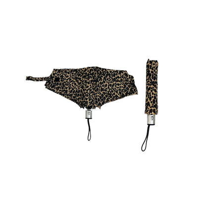 El leopardo imprimió a Mini Windproof Pocket Umbrella ULTRAVIOLETA anti