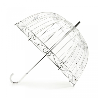 Paraguas transparente a prueba de mal tiempo de la burbuja con la manija del gancho de J
