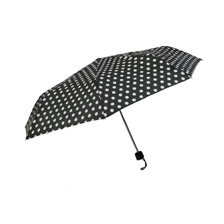 Paraguas plegable a prueba de viento del poliéster abierto manual 190T para las mujeres