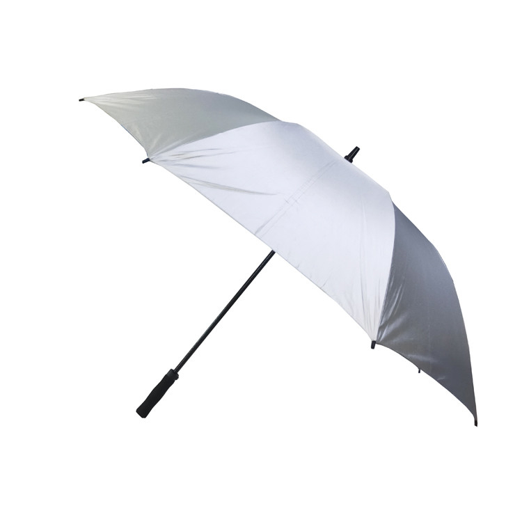 25 paraguas recto a prueba de viento de la manija de la pulgada 8K con el marco de la fibra de vidrio
