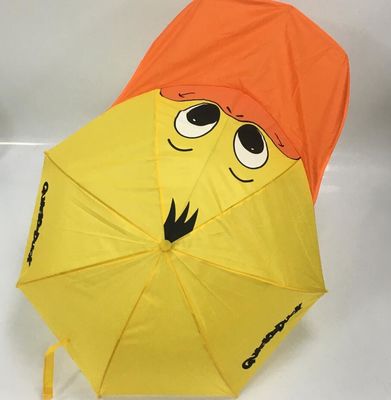 Paraguas compacto para niños con impresión personalizable, tela duradera de poliéster pongee y cómodo mango de plástico