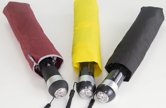 Paraguas plegable Ladies Sun Three con LED de colores