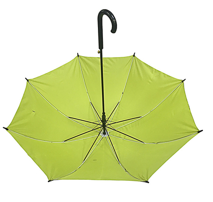 Negro UV Proof Pongee Auto Abierto Paraguas de palo Diámetro 105cm