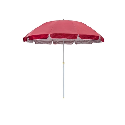 Protección contra los rayos UV de 42 pulgadas. Paraguas para la playa con revestimiento de plata.