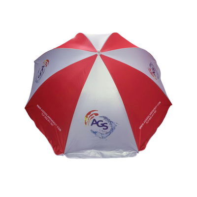 40 pulgadas de protección solar promocional sombrilla de playa con tela Pongee