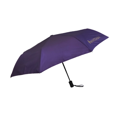 Paraguas de viaje a prueba de viento automático con logotipo personalizado Impresión digital brillante personalizada