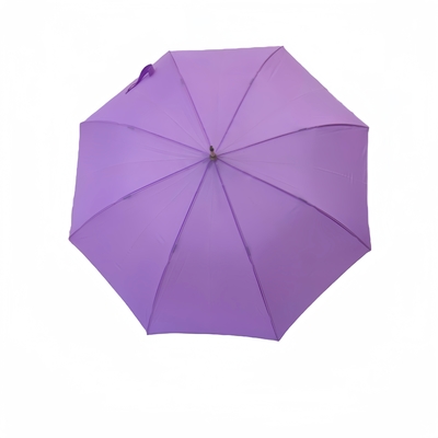 Paraguas rectas de exterior impermeables personalizables con tejido Pongee y diseño de costillas de fibra de vidrio de color personalizado