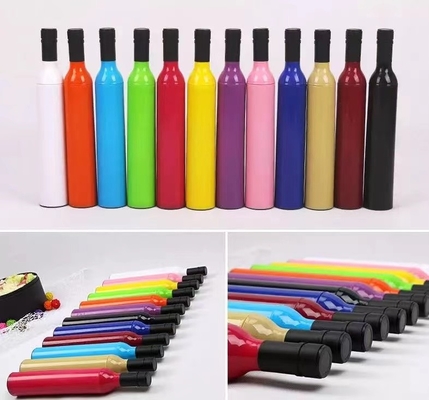 105cm Manual Abre botella de vino personalizada Paraguas con revestimiento de plata