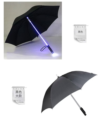 La popular sombrilla creativa iluminada con LED y eje transparente de Instagram