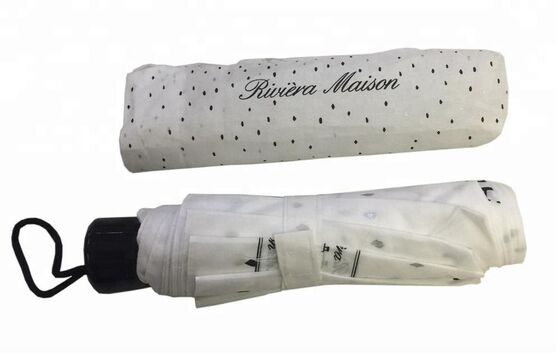 Longitud plegada 11 pulgadas Paraguas de viaje automático que incluye diámetro abierto de 105 cm y control manual de apertura y cierre que garantiza cobertura