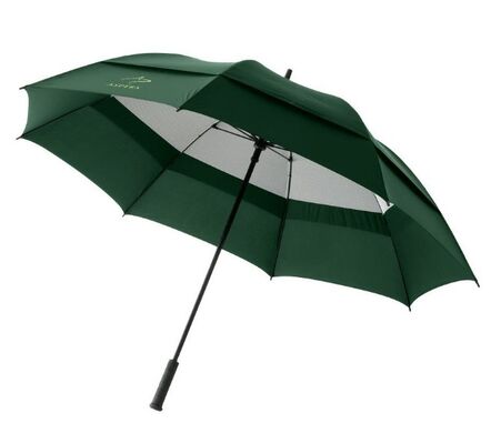 Paraguas de golf con varillas de metal y fibra de vidrio, 32 pulgadas de cobertura ancha con mango de EVA, adecuado para regalos corporativos y exteriores