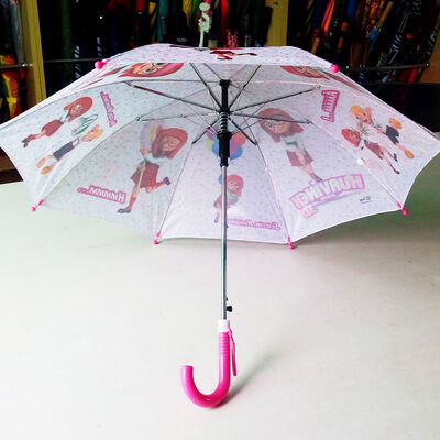 Paraguas compactos para niños con mango de plástico y diámetro abierto inferior a 90 cm con impresión personalizable para niños
