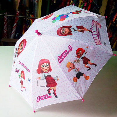 Paraguas compactos para niños con mango de plástico y diámetro abierto inferior a 90 cm con impresión personalizable para niños