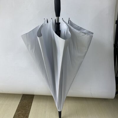 Modern Sunny Rainy Cooling Water Spray Fan Battery UV Protection 23 Inch Alloy 8 Ribs Pongee Folding Straight Umbrella