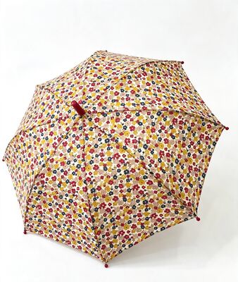 Floral Girl Cute Kids Compact Paraguas con logotipo personalizado Impreso y 69cm de diámetro abierto para la escuela y el campamento