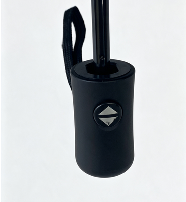 Paraguas compacto de apertura automática con combinación de colores elegante, tela de pegamento negro anti-UV, paraguas plegable a prueba de viento para desplazamientos diarios y camping