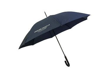 Publicidad del paraguas clásico del palillo del hueso recto, paraguas del golf del palillo de la lluvia