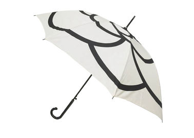 Paraguas blanco del palillo del acuerdo J, cierre automático del manual del paraguas de las señoras
