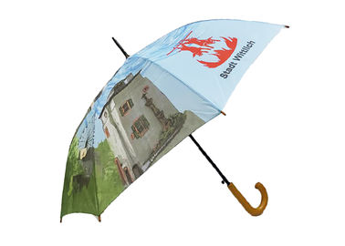 Toldo único curvado paraguas abierto impreso modificado para requisitos particulares de la manija del palillo del auto