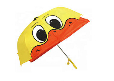 3D amarillo embroma el paraguas del pato, viento robusto del paraguas del pato de los niños resistente
