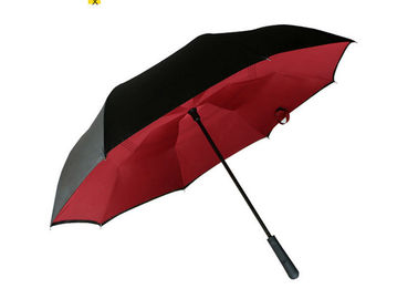 paraguas invertido revés de los adultos de la pongis 190T colorido para el tiempo del brillo de la lluvia