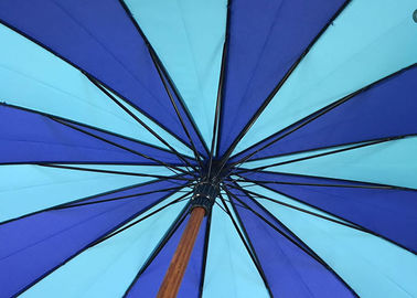 Paraguas de madera del palillo de la forma de J, marco a prueba de viento de la manija de madera del paraguas de Raines