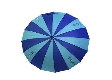 Paraguas de madera del palillo de la forma de J, marco a prueba de viento de la manija de madera del paraguas de Raines