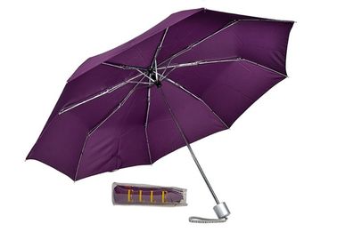 3 paraguas promocionales de encargo del marco metálico de los dobleces, paraguas del estilo del golf