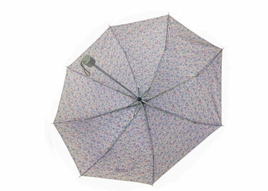 Paraguas plegable de la tela del poliéster/de la pongis mini, paraguas plegable del uno mismo