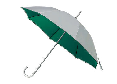 Diámetro abierto cubierto plata de aluminio recta el 100-103cm de la protección ultravioleta del paraguas
