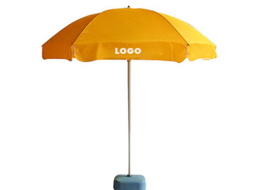 Parasol de playa a prueba de viento retractable de Rod, parasoles de playa promocionales dos capas