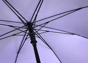 Paraguas púrpura del golf del eje largo automático, pulgada a prueba de viento 8 Pannels de los paraguas 27 del golf