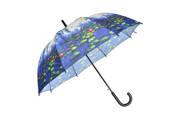 Paraguas regular abierto auto de la impresión de pantalla de seda para la publicidad