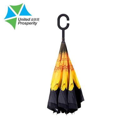 El metal de la BV provee de costillas el paraguas invertido manija del girasol C