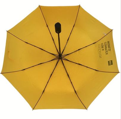 Paraguas plegable del logotipo 3 cercanos abiertos autos materiales de Rpet