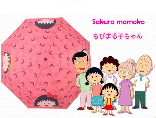 Paraguas caliente de Sakura Momoko Cute Children Umbrella Flodable de la venta para los niños